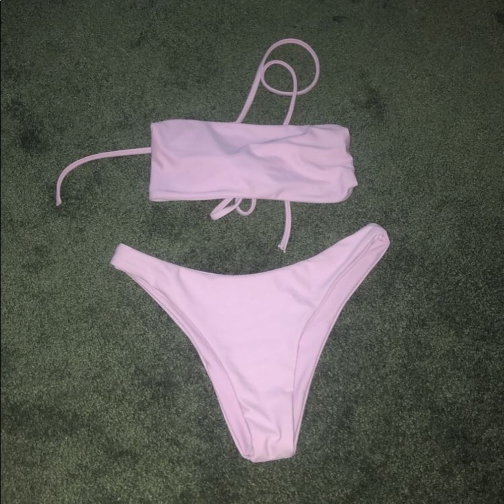 zaful purple tied back bikini - NWOT